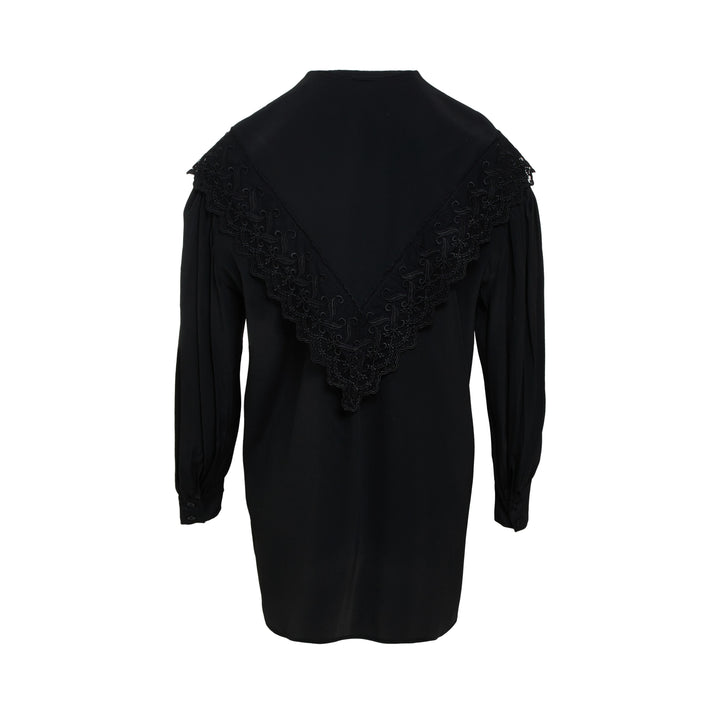 Simone Rocha Pointed Collar Lace Trim Shirt – Available at Club 21, Official Retailer in Singapore, Malaysia & Thailand with Global Shipping Online