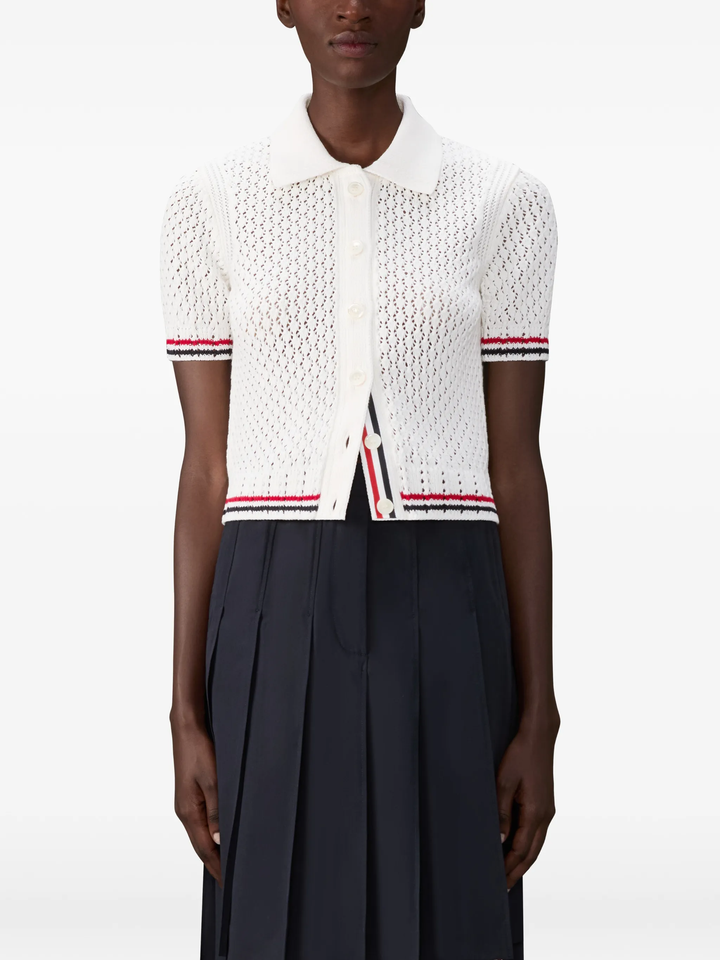 Hector Pointelle Stitch Polo
