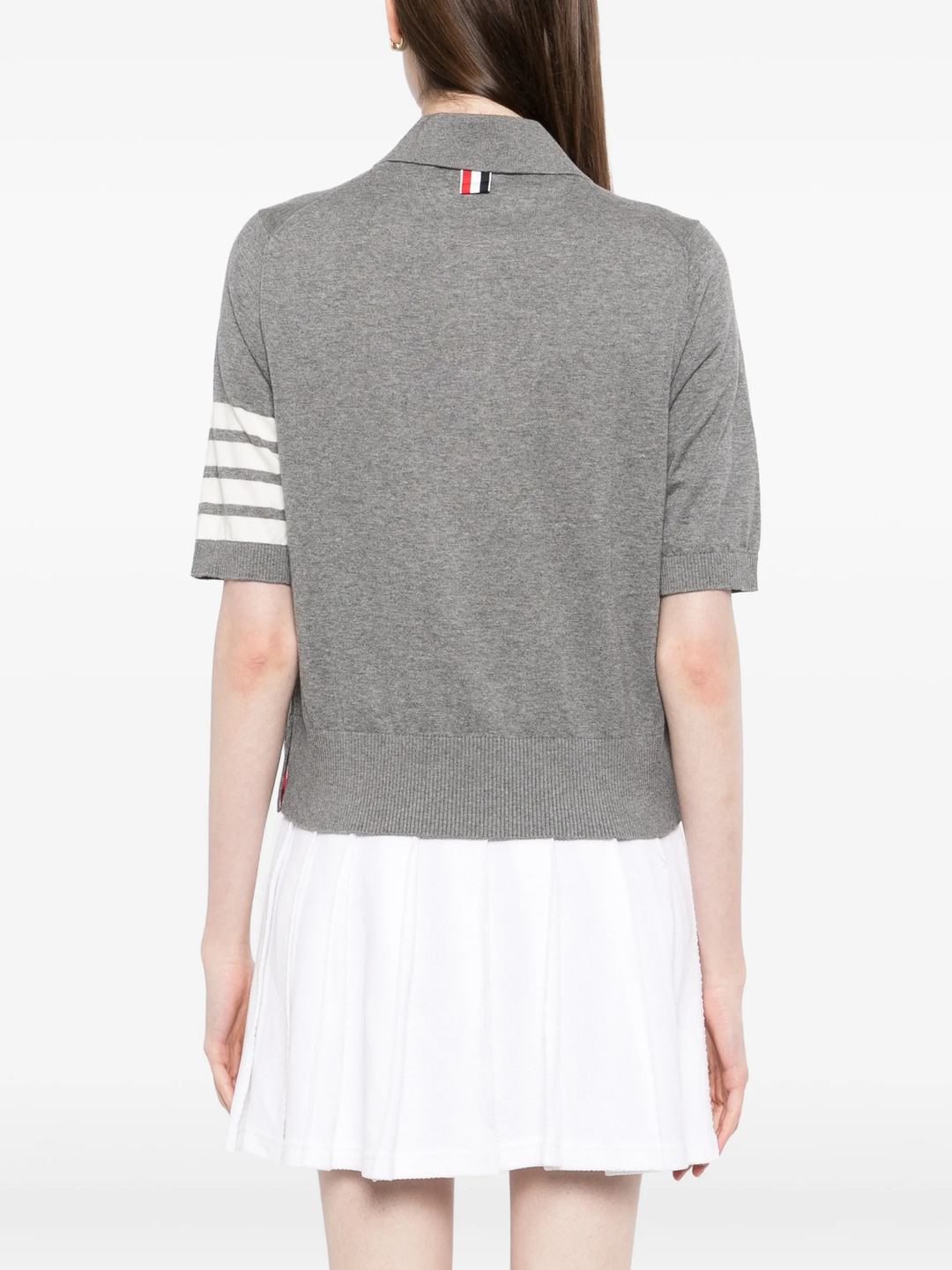 Tennis Racquets Intarsia Short Sleeve Polo