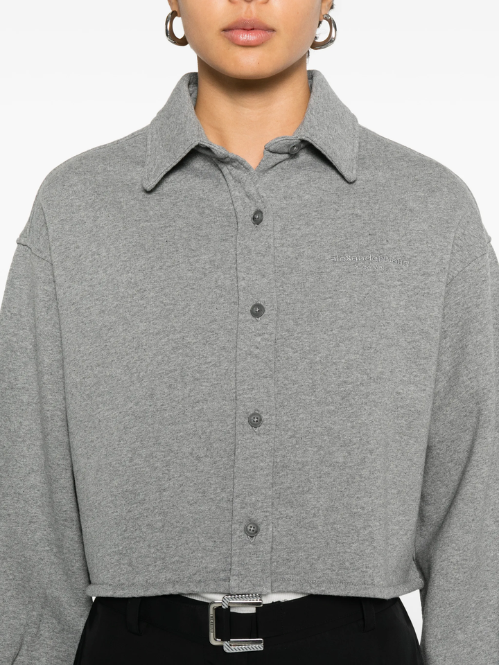 Cropped Button Down Shirt