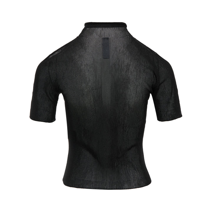 Portrait Lucent Short Sleeve Top