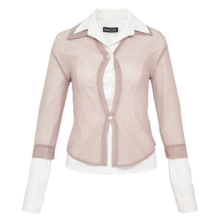 Out In Layered Shirt Ivory