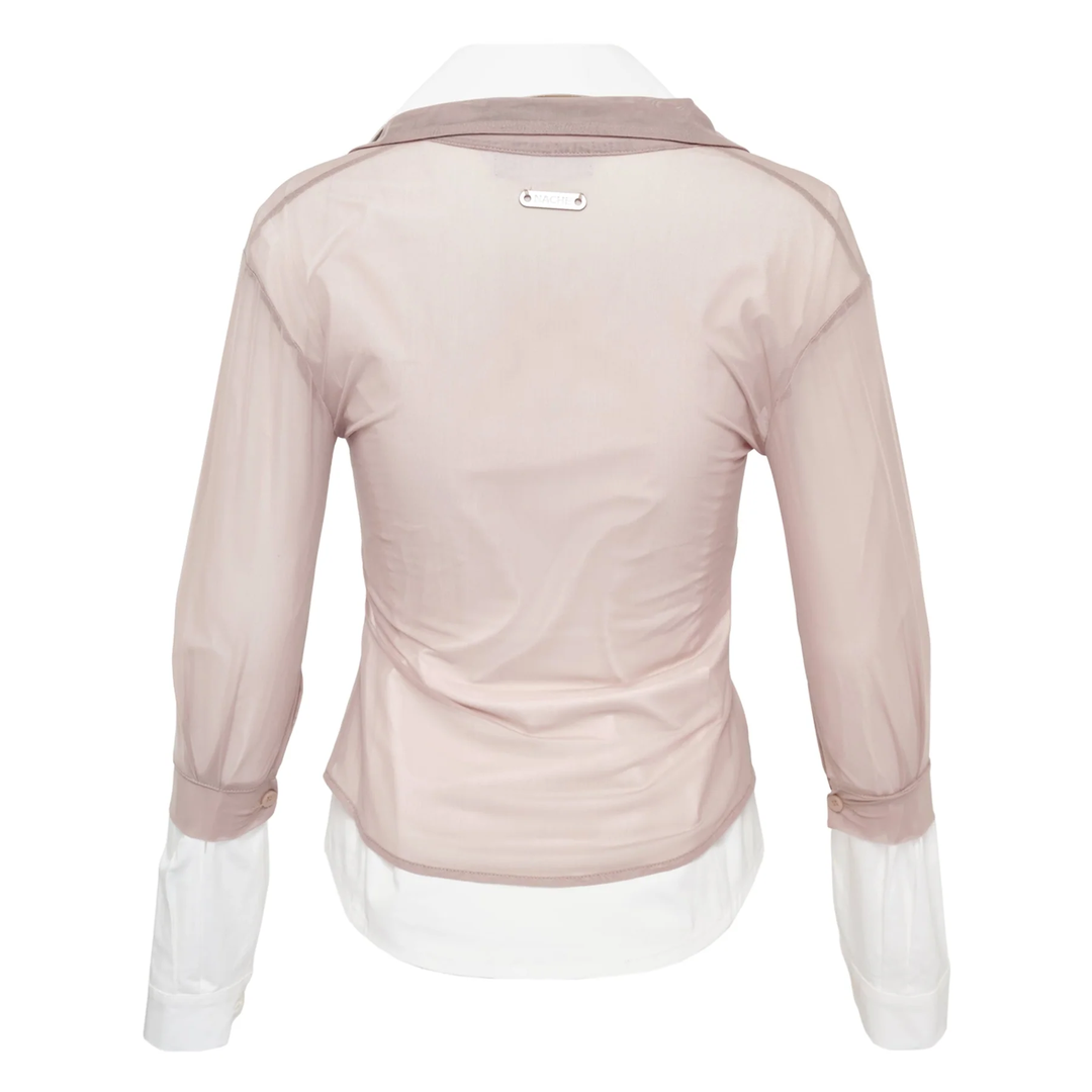 Out In Layered Shirt Ivory