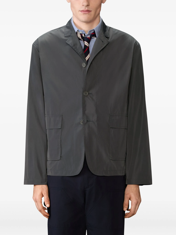 Packable Blazer With Flap Pockets