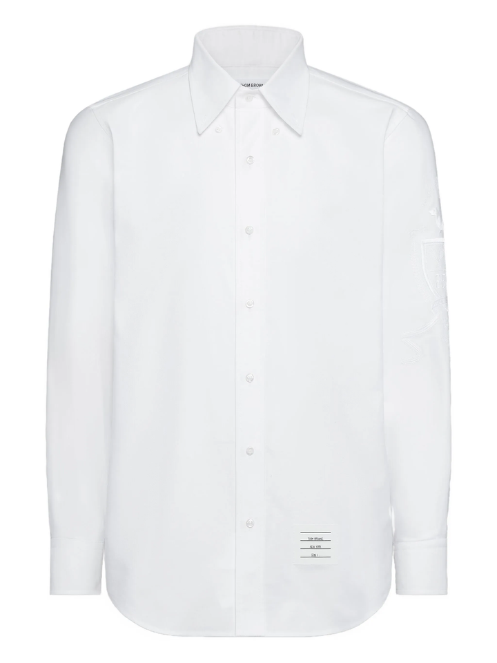 Straight Fit Button Down Long Sleeve Shirt