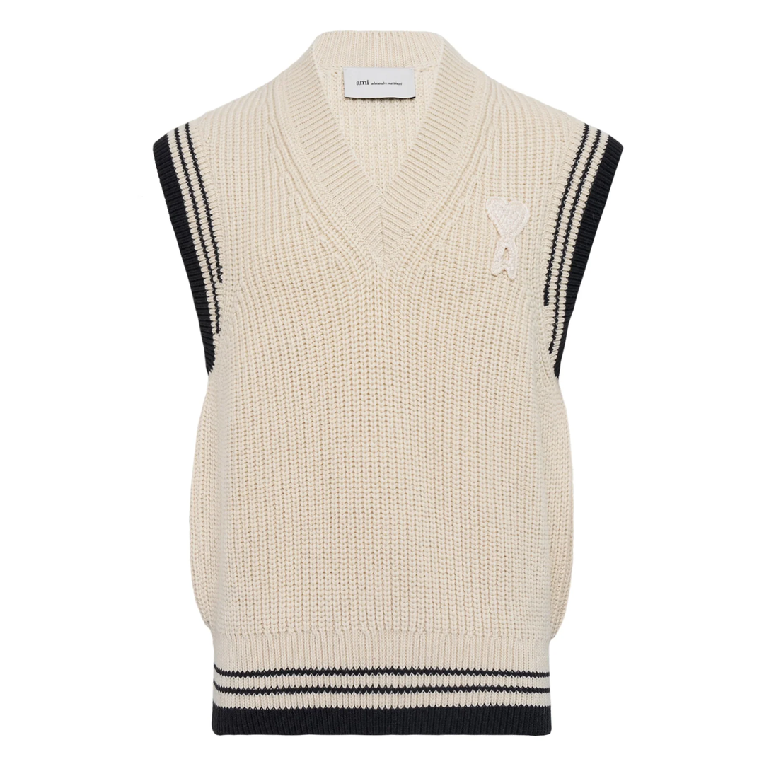 College V-Neck Sleeveless Vest
