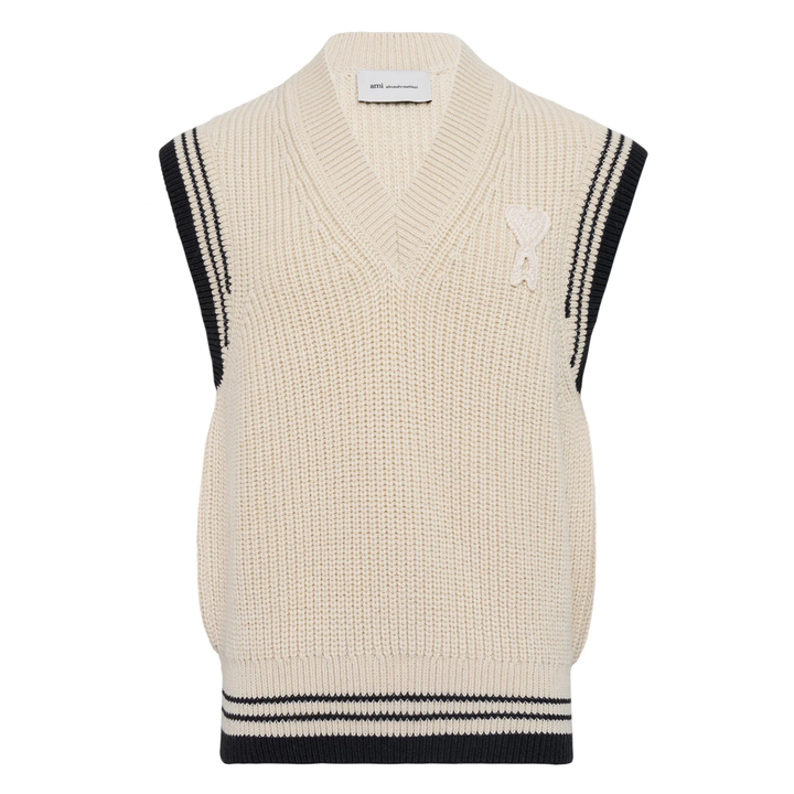 College V-Neck Sleeveless Vest