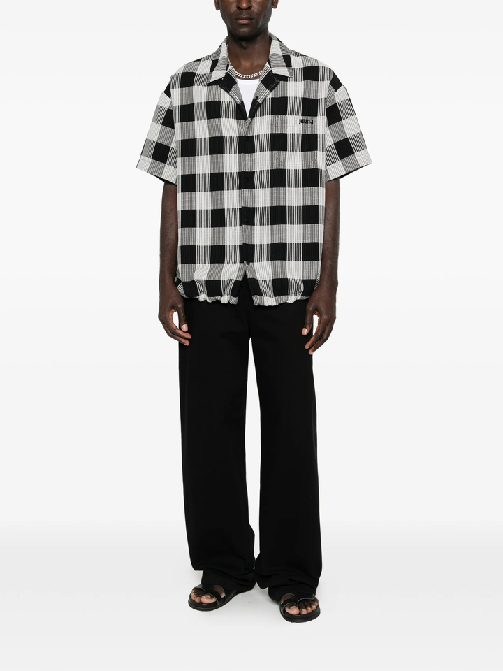 Border Check Short Sleeve Shirt