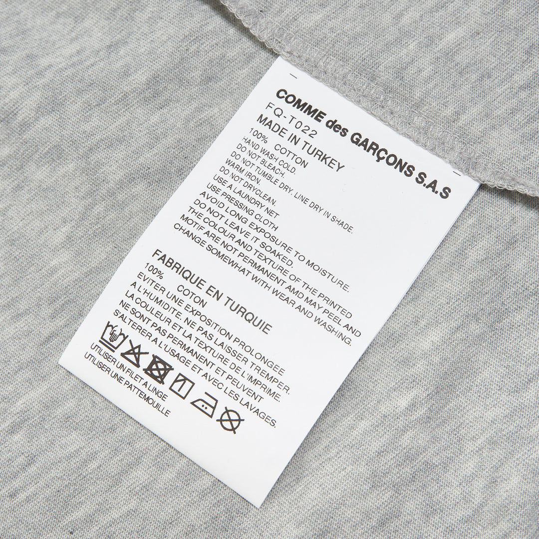 COMME des GARCONS SHIRT Black Print Tee – Available at Club 21, Official Retailer in Singapore, Malaysia & Thailand with Global Shipping Online