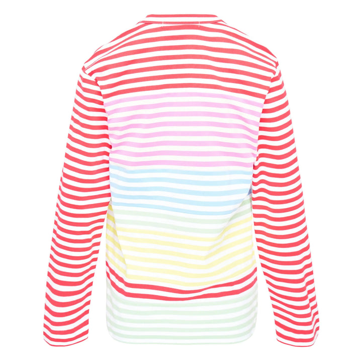 Stripe Colored Pattern Long Sleeve Tee