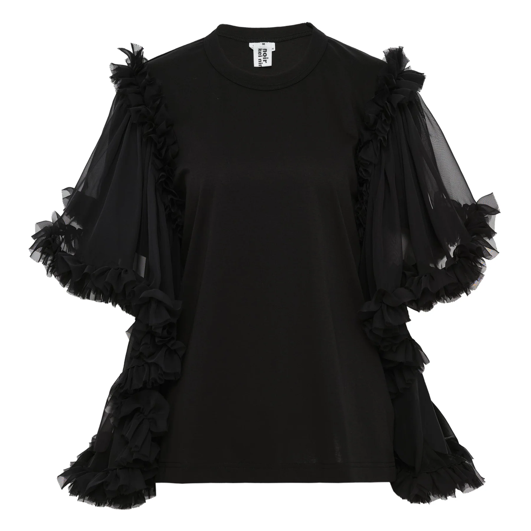Cotton Ponte x Polyester Top