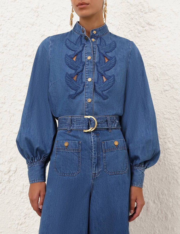 Denim Applique Shirt