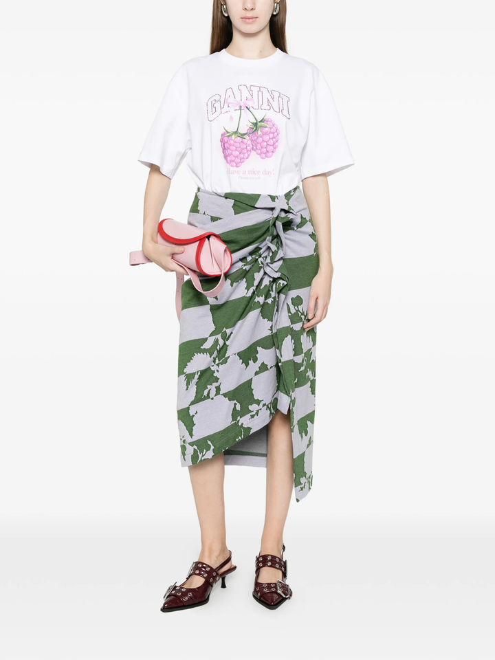 Heavy Cotton Jersey Raspberry Tee