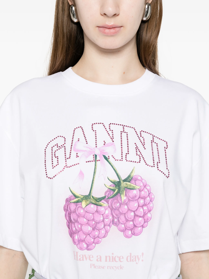 Heavy Cotton Jersey Raspberry Tee