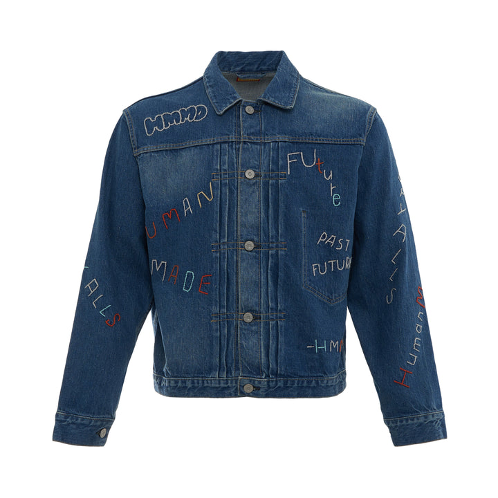 Human Made Embroidered Denim Work Jacket – Available at Club 21, Official Retailer in Singapore, Malaysia & Thailand with Global Shipping Online