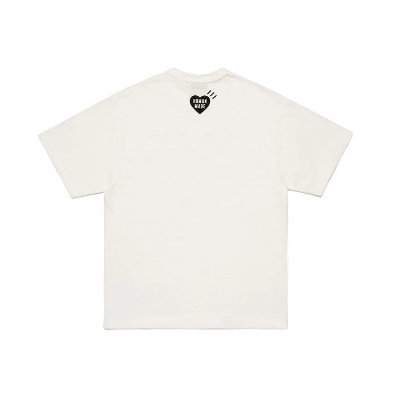 Human Made Dry Alls Graphic Tee in black with orange 'Dry Alls' slogan and duck motif printed on the chest