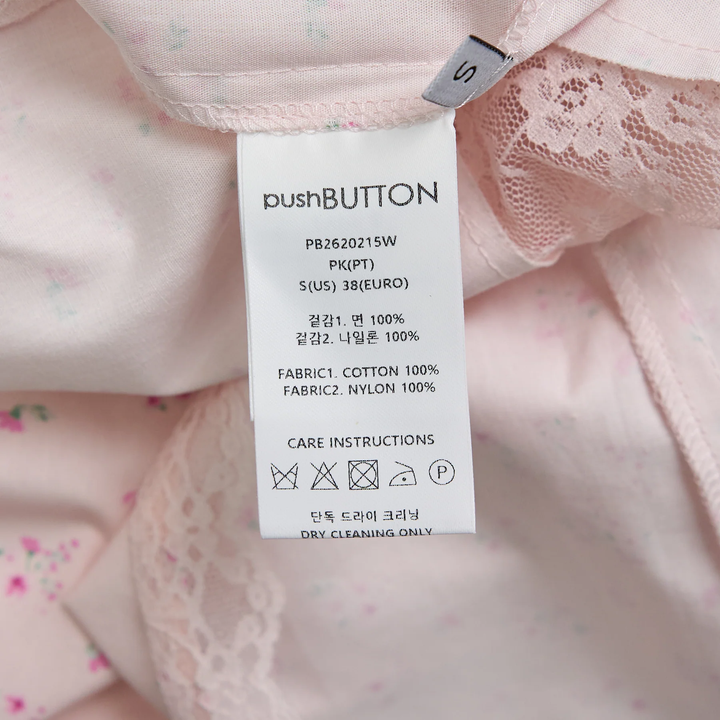 Pink Floral Asymmetric Star Blouse
