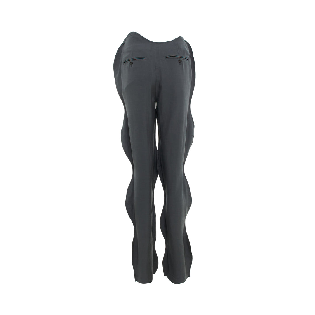 pushBUTTON Gray Wavy Pants – Available at Club 21, Official Retailer in Singapore, Malaysia & Thailand with Global Shipping Online