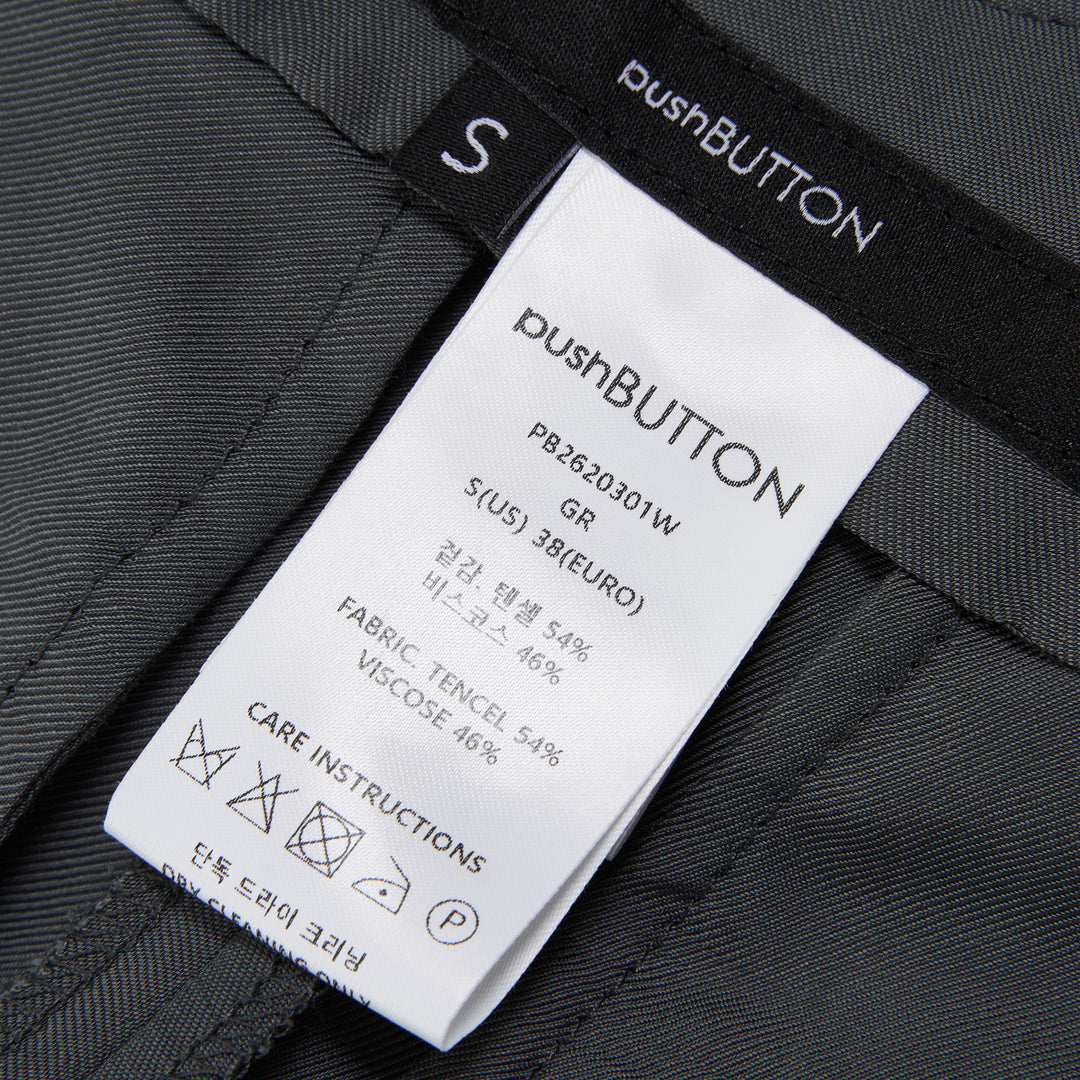 pushBUTTON Gray Wavy Pants – Available at Club 21, Official Retailer in Singapore, Malaysia & Thailand with Global Shipping Online