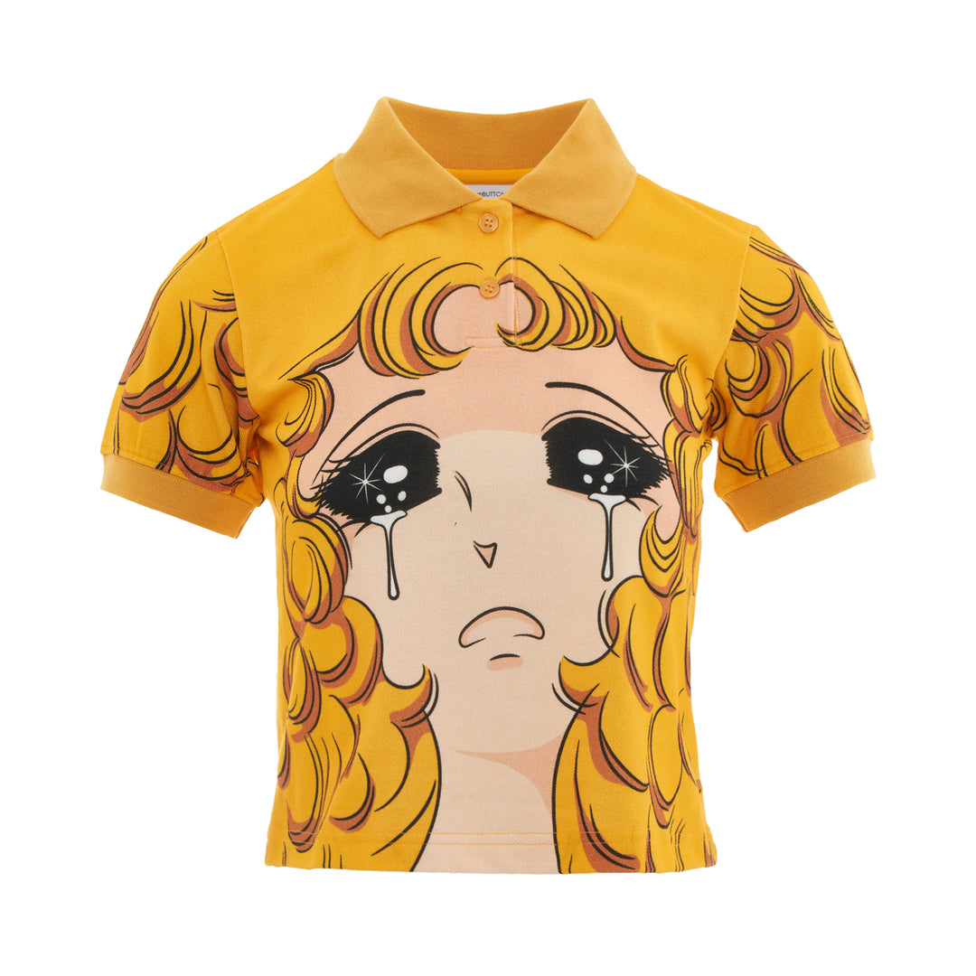 pushBUTTON Yellow Crying Girl Pique Shirt – Available at Club 21, Official Retailer in Singapore, Malaysia & Thailand with Global Shipping Online