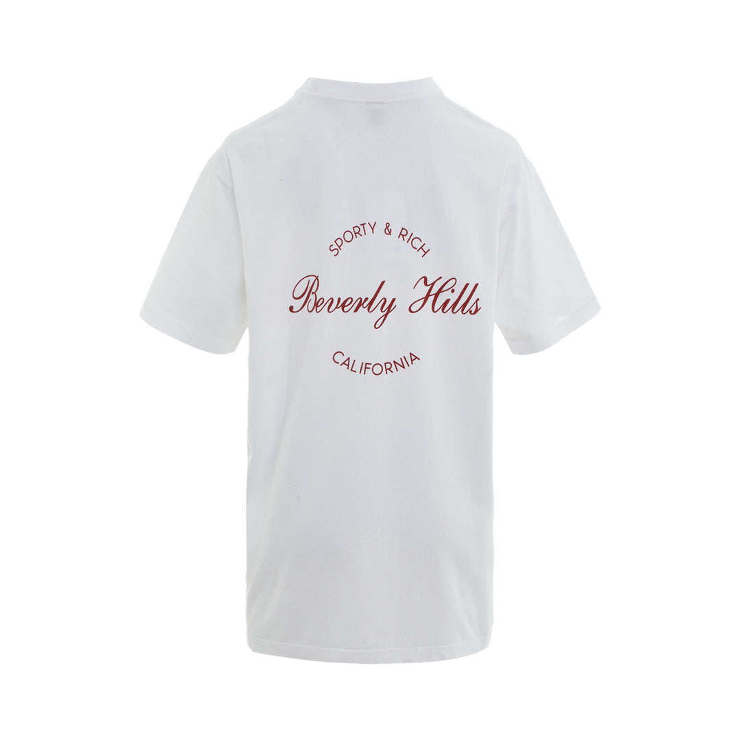 Sporty & Rich Beverly Script T-Shirt – Available at Club 21, Official Retailer in Singapore, Malaysia & Thailand with Global Shipping Online