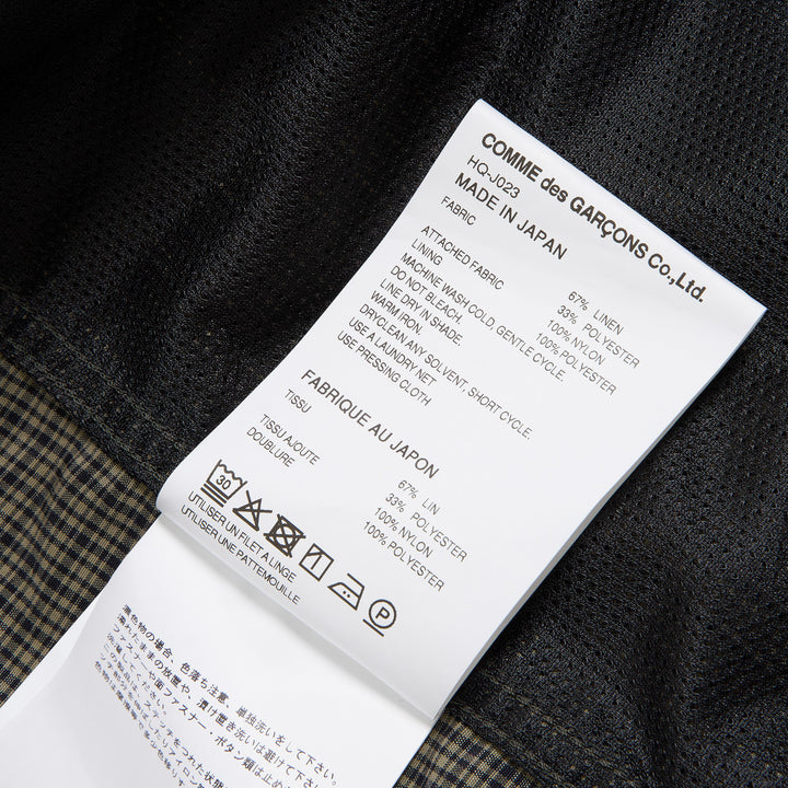 Check Zip Up Jacket