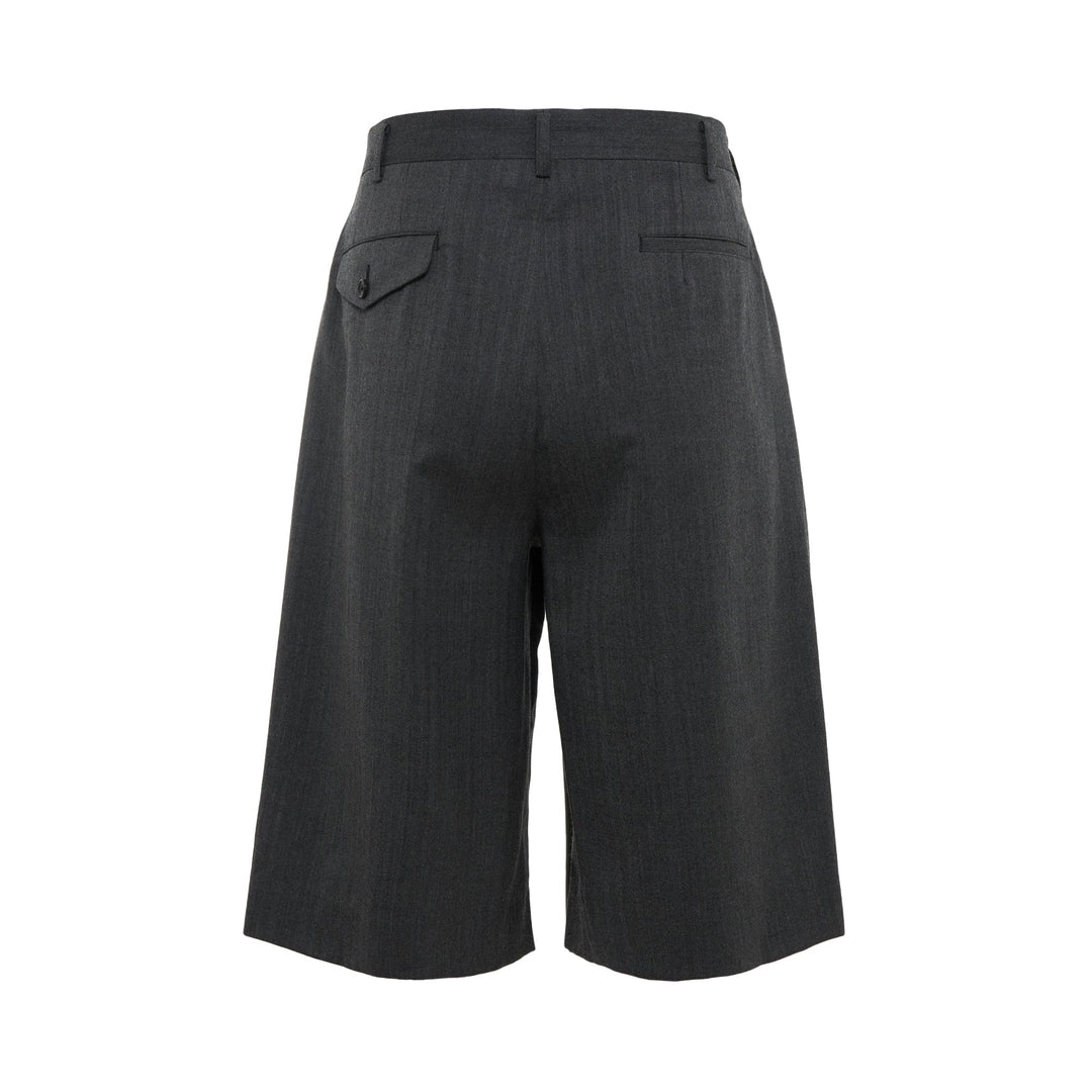 Pleated Wide-Leg Shorts