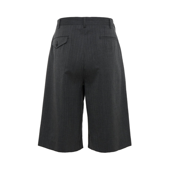 Pleated Wide-Leg Shorts