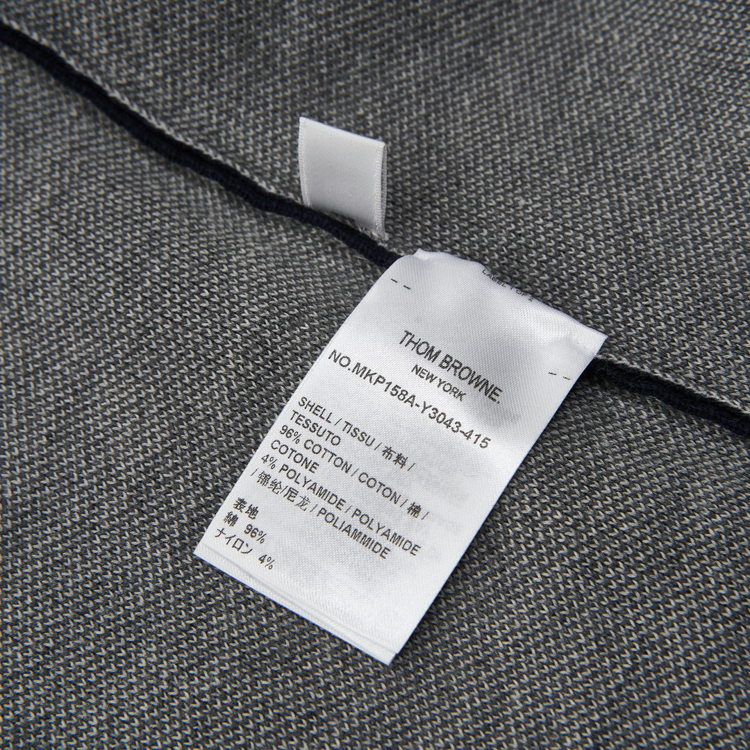 Thom Browne Short Sleeve Polo With 4 Bar Stripe – Available at Club 21, Official Retailer in Singapore, Malaysia & Thailand with Global Shipping Online
