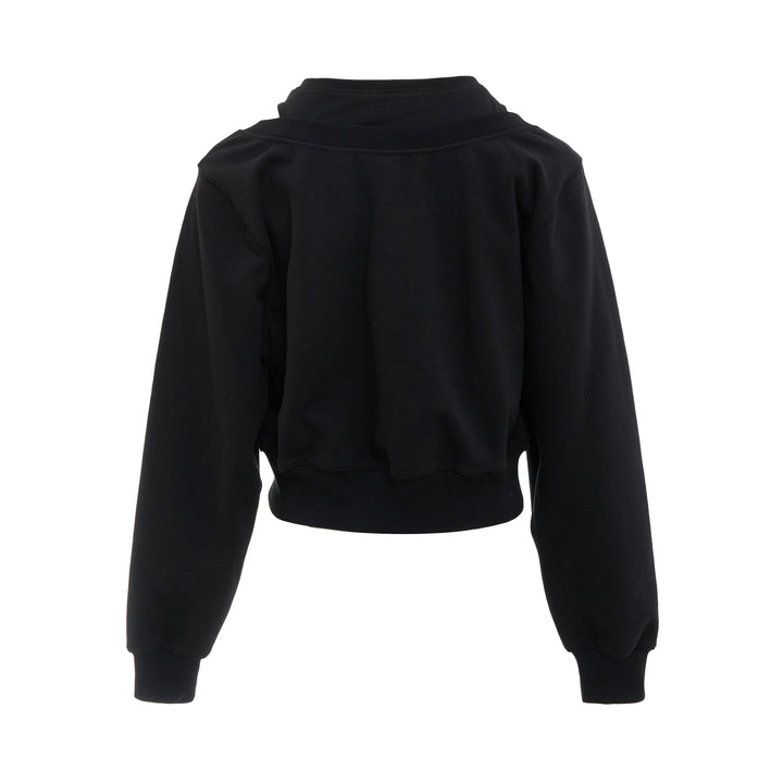 Long Sleeve Embellished Double Layer Sweater
