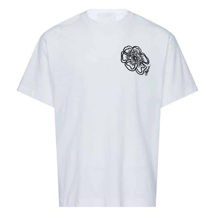 Flower Embroidered Tee