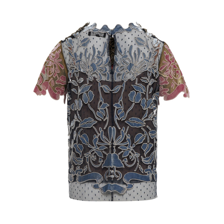 Saluna Floral Print Sleeveless Blouse