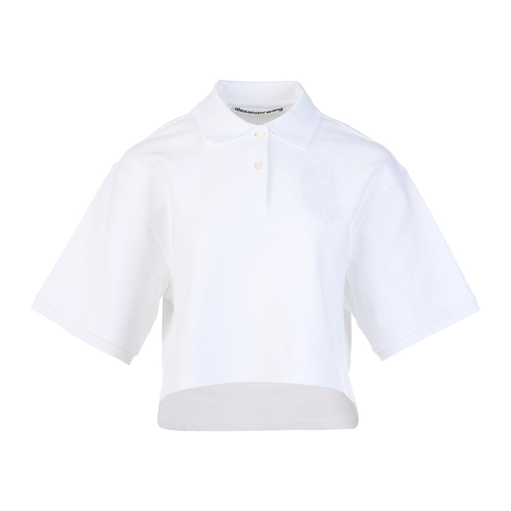 Oversized High-Low Polo Top