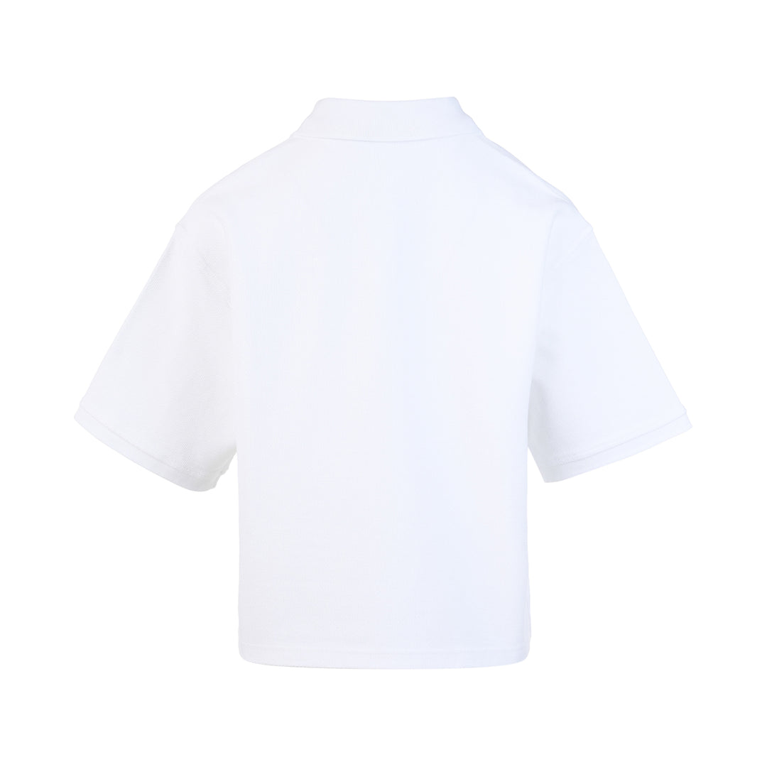 Oversized High-Low Polo Top