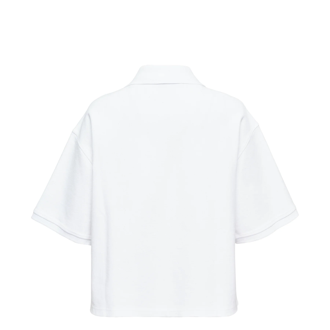 Oversized High-Low Polo Top