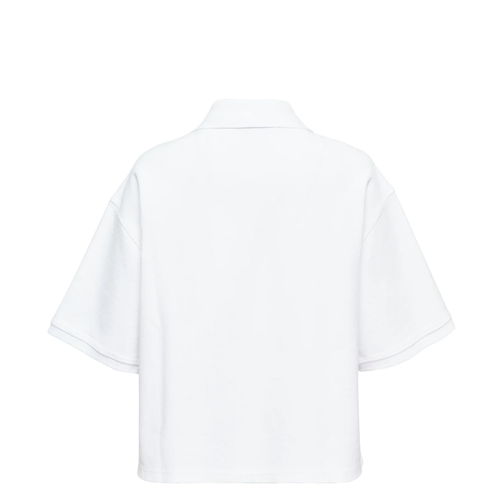 Oversized High-Low Polo Top
