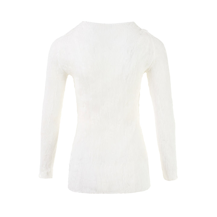 Chiffon Twist Long Sleeve Shirt