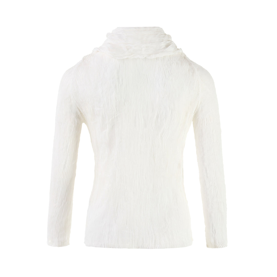 Chiffon Twist Long Sleeve Shirt