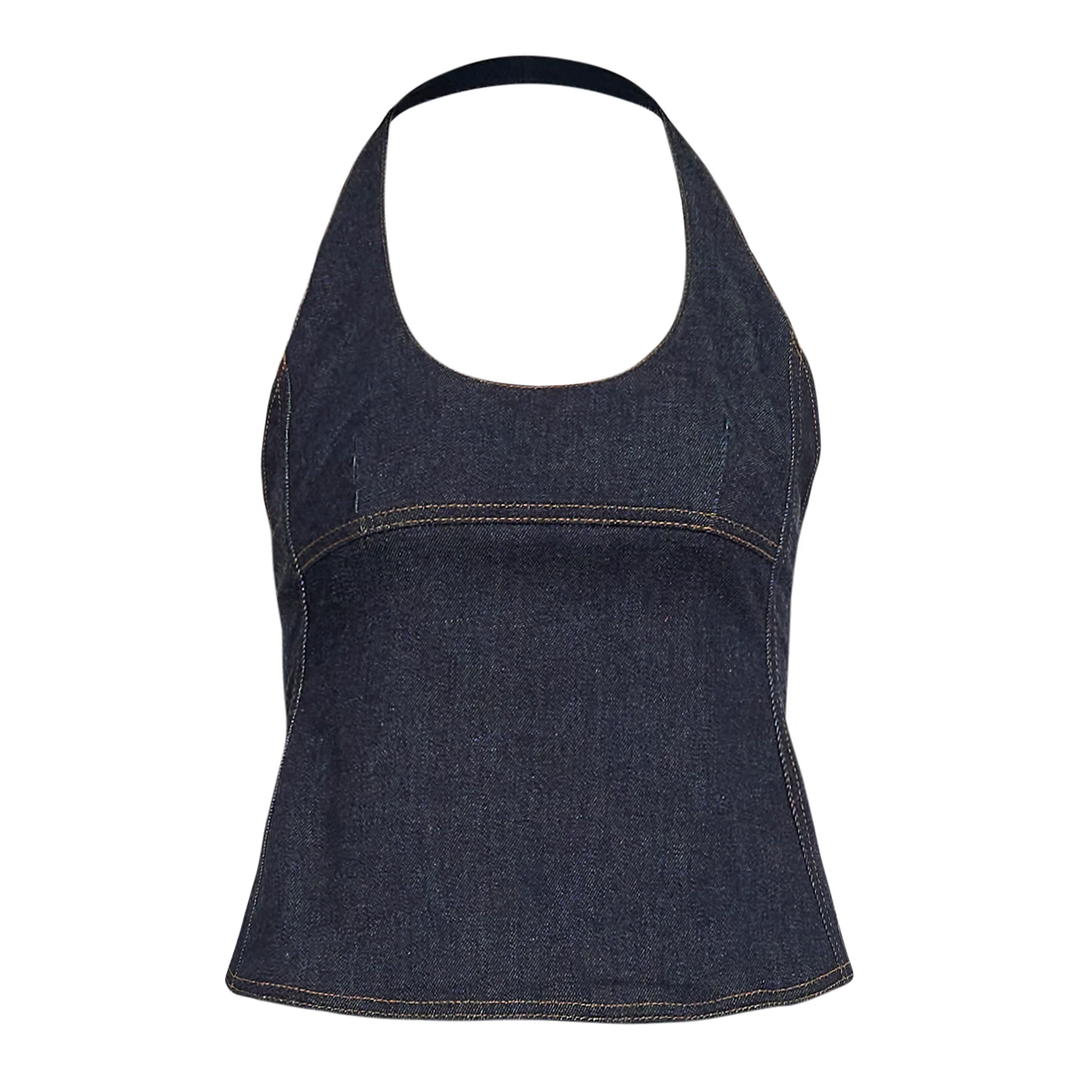 De-Nimes Lavoir Halter Top
