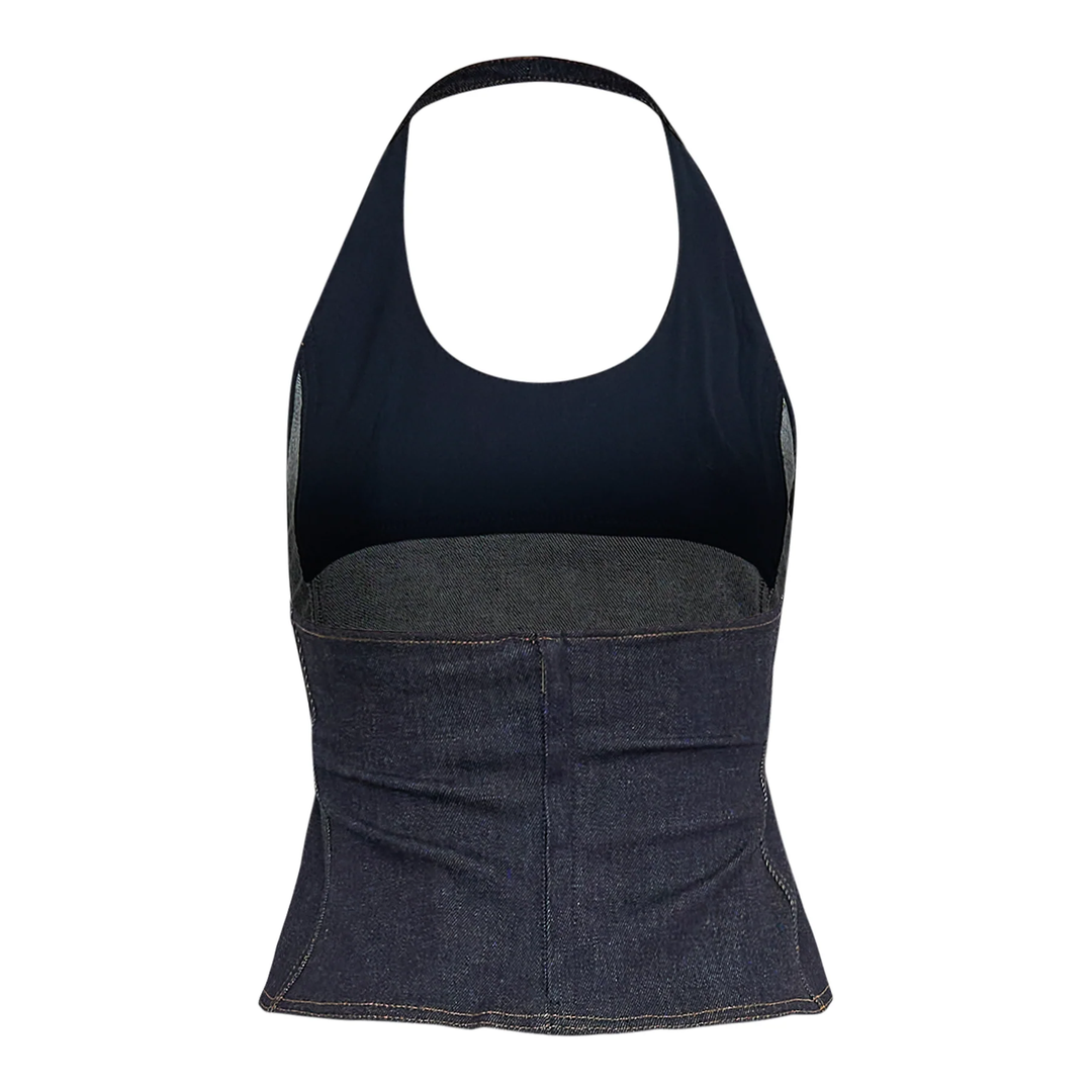 De-Nimes Lavoir Halter Top