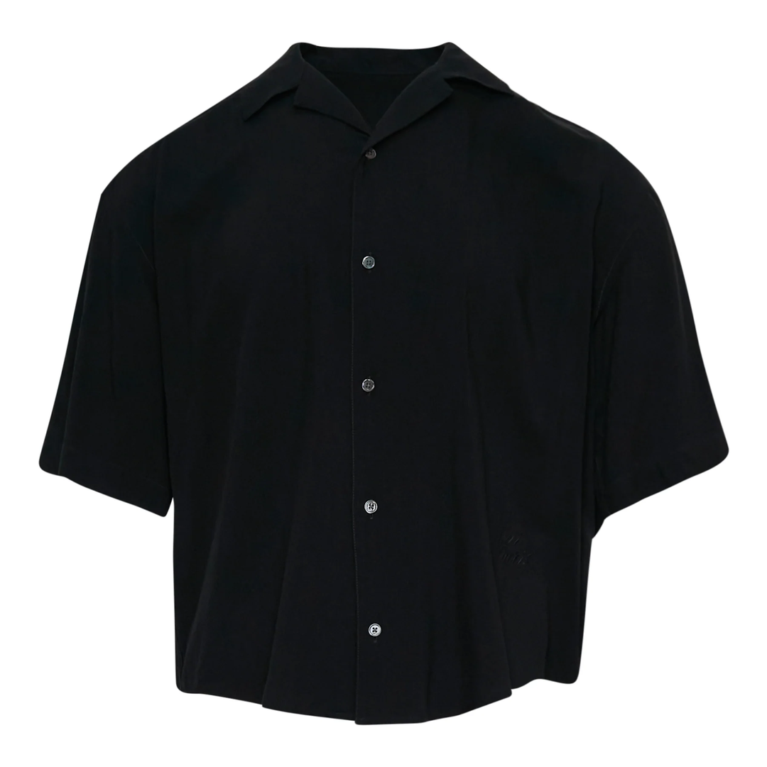 Embroidered Short Sleeve Boxy Shirt