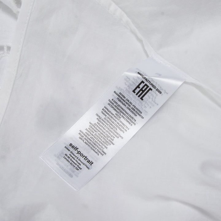 Self-Portrait White Embroidered Mini Dress – Available at Club 21, Official Retailer in Singapore, Malaysia & Thailand with Global Shipping Online