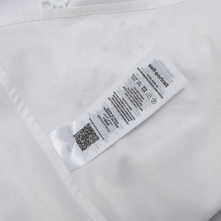Self-Portrait White Embroidered Mini Dress – Available at Club 21, Official Retailer in Singapore, Malaysia & Thailand with Global Shipping Online