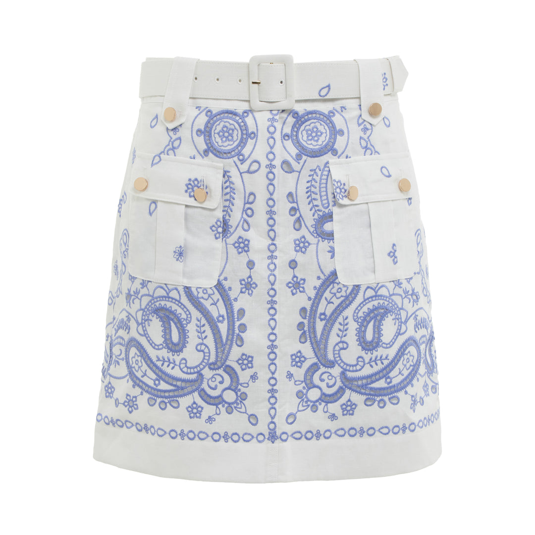 Self-Portrait Embroidered Mini Skirt – Available at Club 21, Official Retailer in Singapore, Malaysia & Thailand with Global Shipping Online