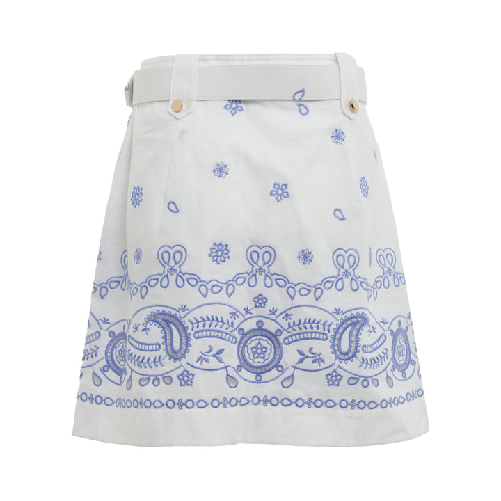 Self-Portrait Embroidered Mini Skirt – Available at Club 21, Official Retailer in Singapore, Malaysia & Thailand with Global Shipping Online