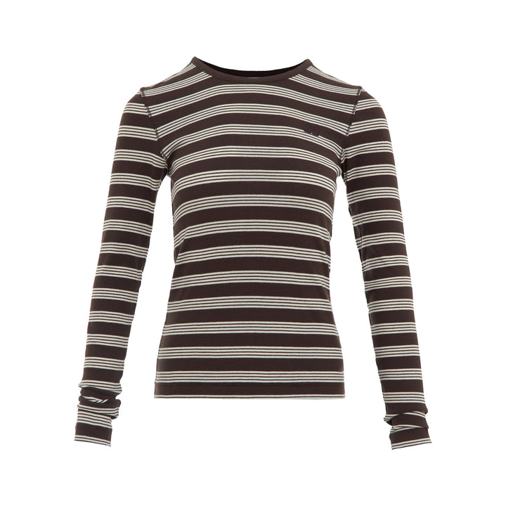 Striped Ribbed Long Sleeve Top