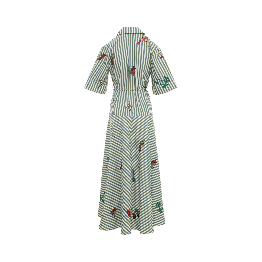 Bisou Embroidered Shirtdress