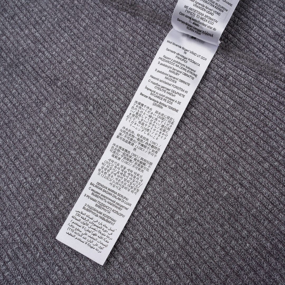 rag & bone Essential Rib Heather Tank in heathered grey, featuring a high racerback neckline and slim ribbed knit construction, shown on a white background - view 4
