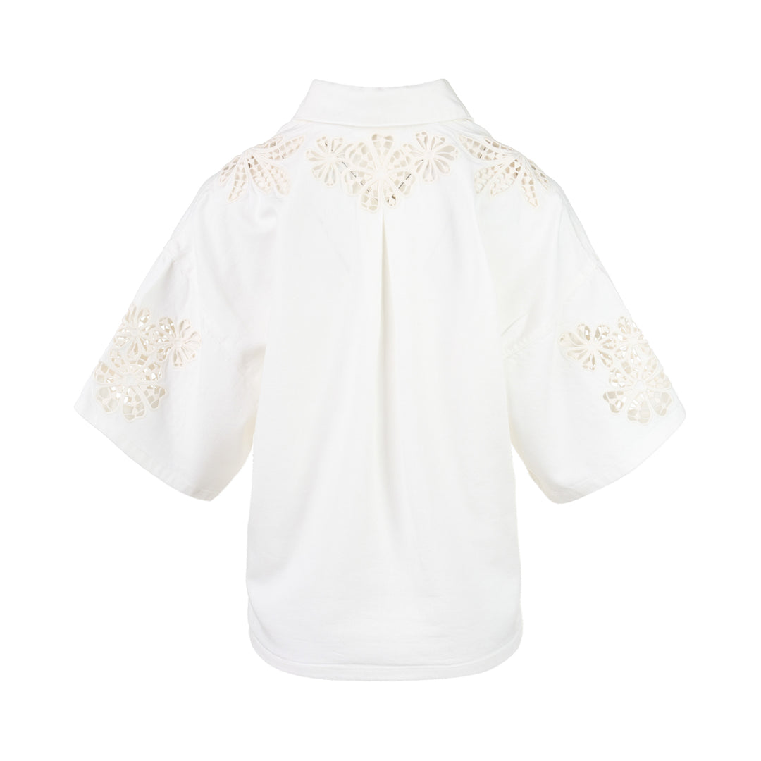 Lucy Lace Popover Top