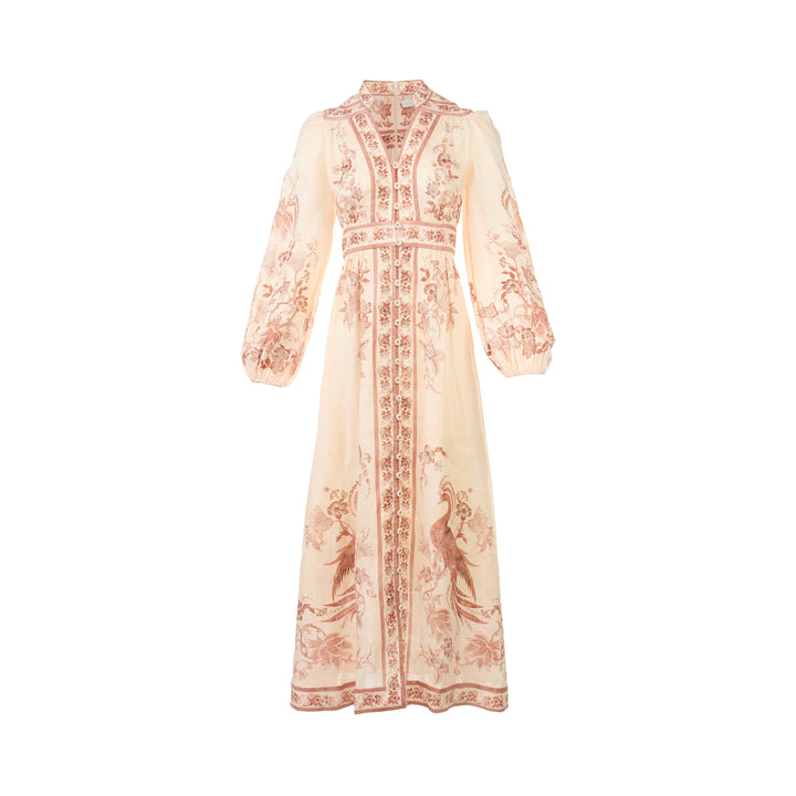 Indra Plunge Midi Dress